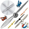 Metal Magnetic Spinning Airplane Propeller Letter Opener