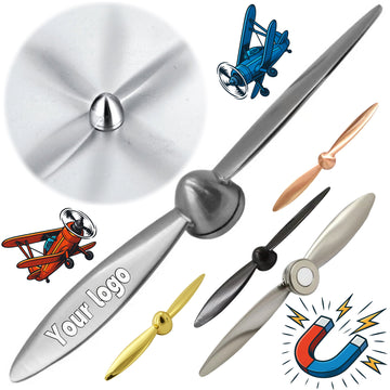 Metal Magnetic Spinning Airplane Propeller Letter Opener