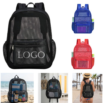Breathable Mesh Drawstring Backpack For Sports And Gym
