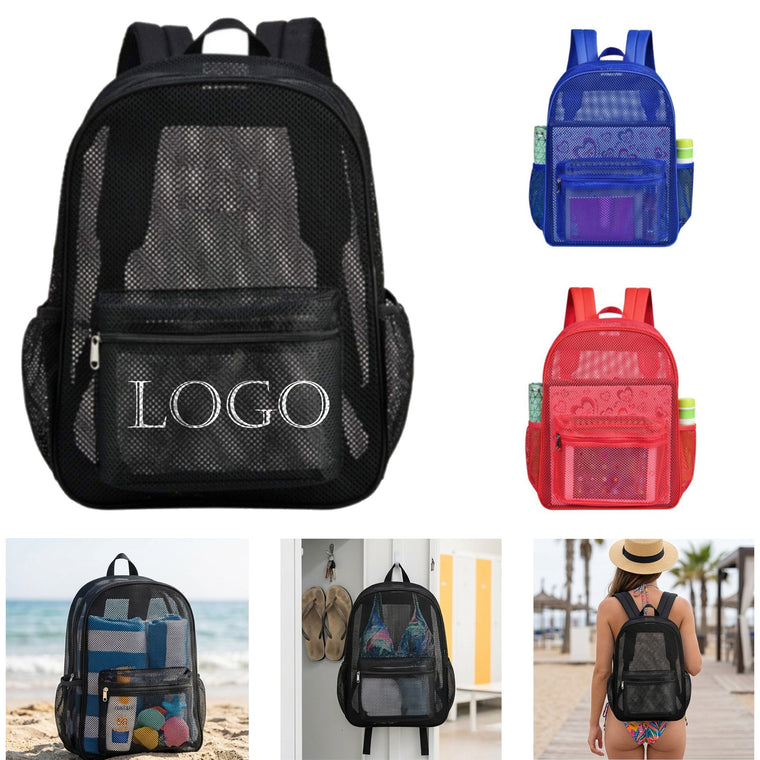 Breathable Mesh Drawstring Backpack For Sports And Gym