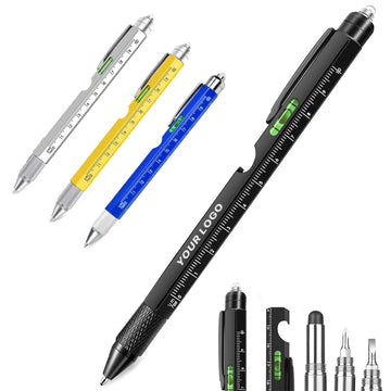 9 In 1 Multitool Pen Set With Led Stylus Leve Screwdrive