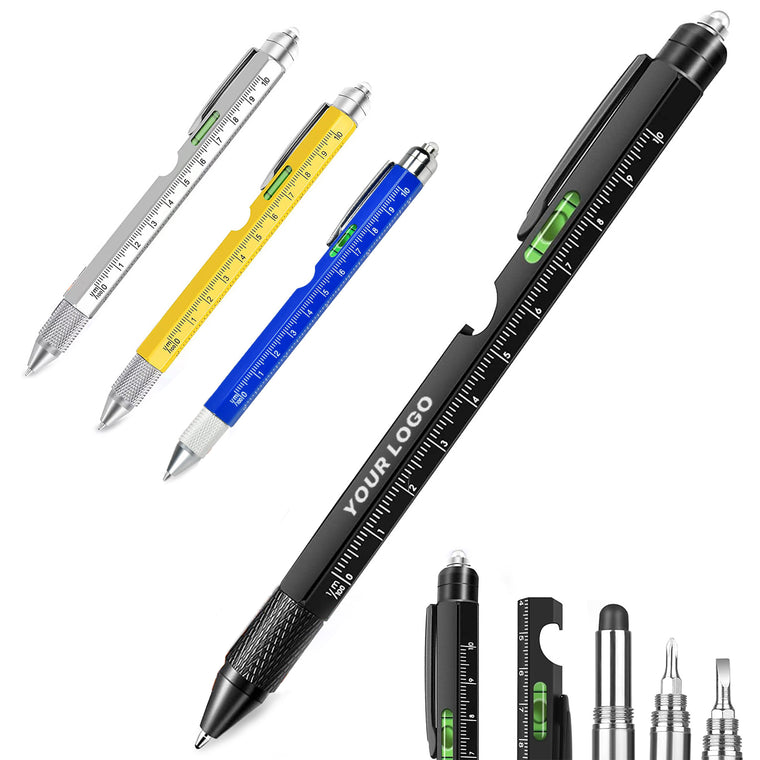 9 In 1 Multitool Pen Set With Led Stylus Leve Screwdrive
