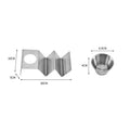 Portable V Shaped Stainless Steel Sauce Cup Taco Holder Set