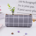 Plaid Striped Stationery Bag