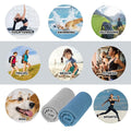 Microfiber Ice For Neck Cooling Towel Zip Pocket Carabiner