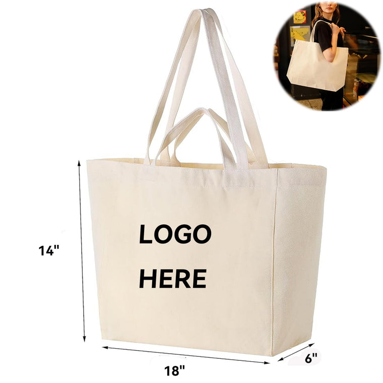 12 Oz. Natural Color Cotton Canvas Bag