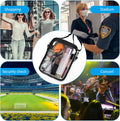 Transparent Waterproof Crossbody Shoulder Bag