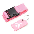 Adjustable Luggage Straps Suitcase Belts W/ Luggage Tag
