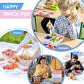 3 Grids Wheat Straw Snack Box Food Container