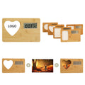 Blank Heat Transfer Wooden Desktop Electronic Digital Clock