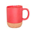 Cork Insulated Coffee Mug With Push-On Splash-Proof Lid