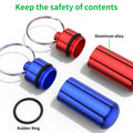 Waterproof Aluminum Keychain Pill Organizer