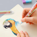 6-In-1 Multi-Color Retractable Ballpoint Pen