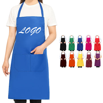 Polyester Bib Apron With 2 Pocket