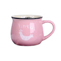 8 Oz Ceramic Potbelly Breakfast Milk Cup