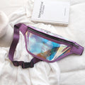 Pvc Transparent Waist Bag Clear Laser Fanny Pack