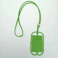 Silicone Phone Card Holder With Lanyard