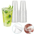 16 OZ Clear Plastic Drinking Disposable Cups Eco-Friendly