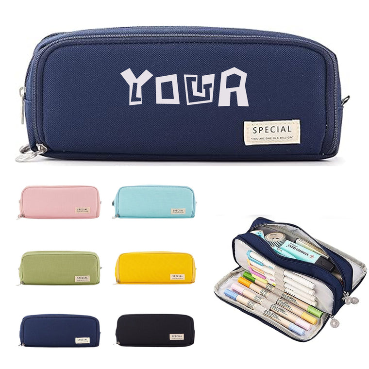 3 Compartments Pencil Pouch