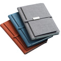 A5 Pu Leather Journal With Magnetic Buckle And Card Holder