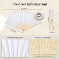 Bamboo Folding Hand Fan With Lightweight Silent Cooling