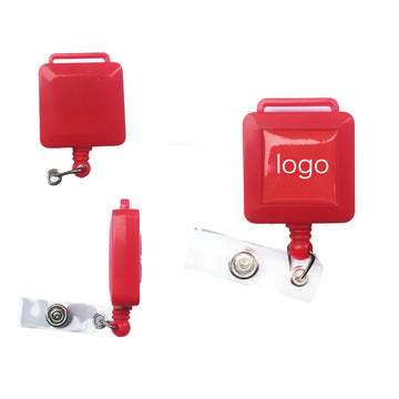 Square Retractable Badge Reel