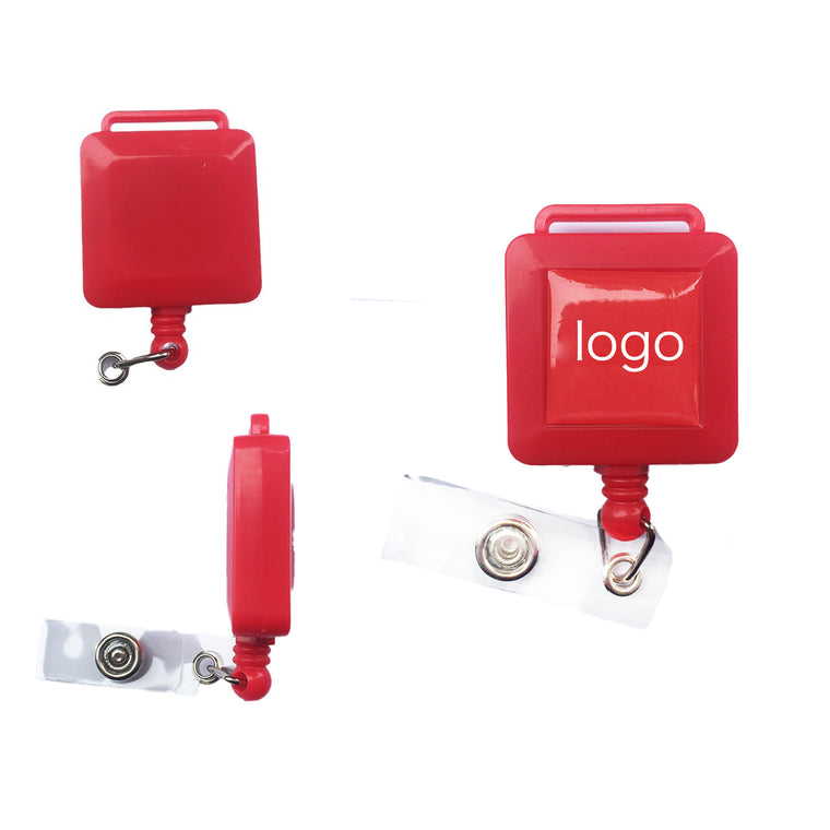 Square Retractable Badge Reel