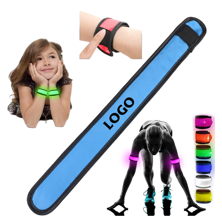 Led Circle Night Running Luminous Slap Bracelet