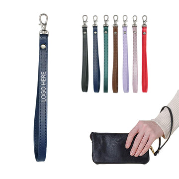 PU Leather Wrist Strap Keychain