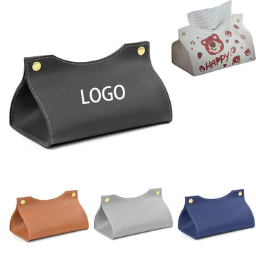 Full Color PU Leather Tissue Box