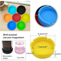 Round Portable Silicone Ashtray