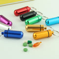 Aluminum Pill Case Keychain