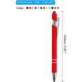 2 In 1 Retractable Metal Stylus Ballpoint Pen