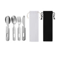 3 Pcs Knife Fork Spoon Tableware Cutlery Set For Traval