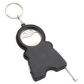 3 in 1 Keychain Opener 39" Tape Measure and LED Flashlight