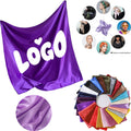 35''X35'' Women's Full Color Printed Glossy Satin Fabric Bandanna Head Scarf