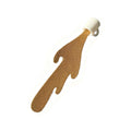 Coffee Spill Shaped Leather Bookmark