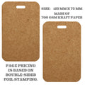 Eco-Friendly Kraft Paper Event Badge