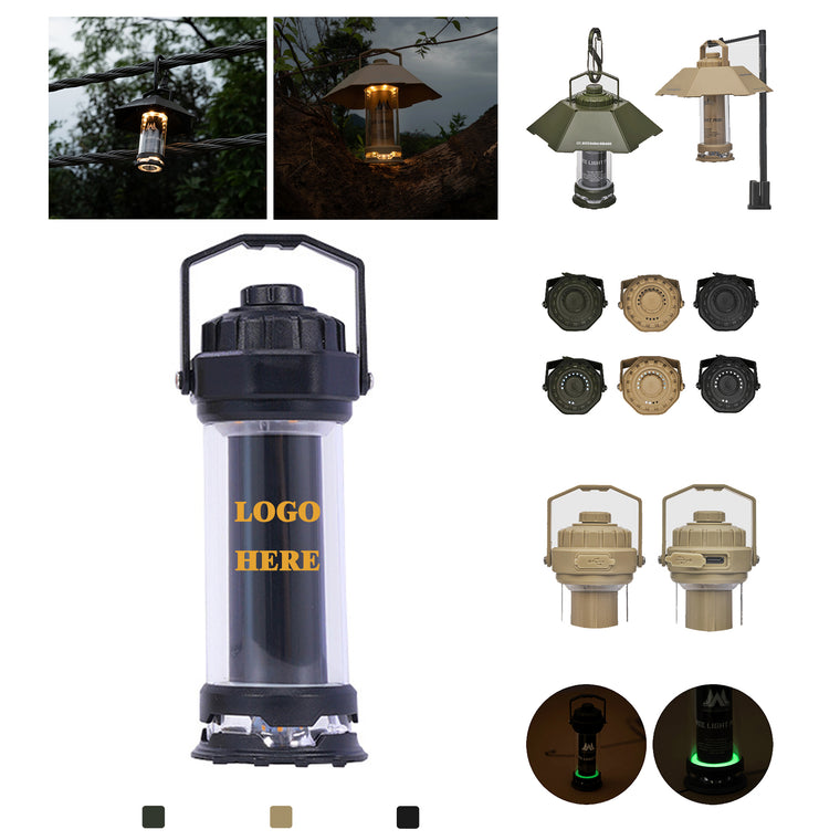 Long Endurance 2-In-1 Flashlight Camping Light With Handle