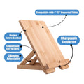 Bamboo Folding Tablet Holder For Desk
