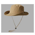 Solid Color Quick-Dry Bucket Hat With Chin Strap