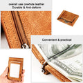 Mens Zipper Leather Wallet