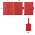 Pu Leather Luggage Tag Passport Set