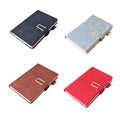 Leather Notebook With Magnetic Buckle Closure