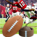 25oz Silicone Football Water Bottles