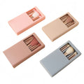 5pcs Makeup Brushes With Mirror Open Window Portable