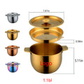 Stainless Steel Mixing Bowl with Lid - 2.8L