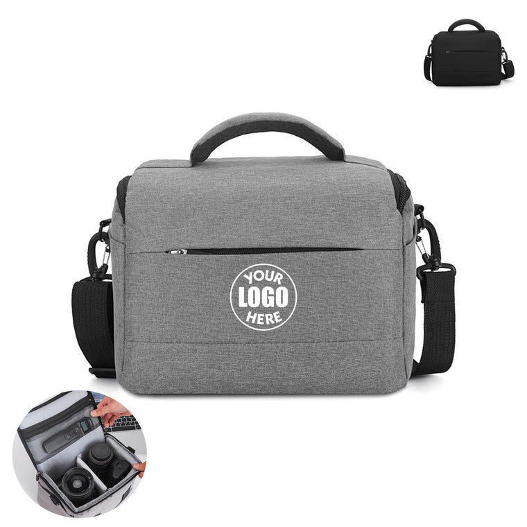 Portable Gray Camera Bag Handheld Shoulder Carry Case