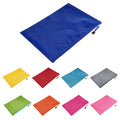 A4 Waterproof Football Texture Zipper Document Bag