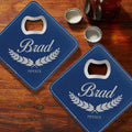 Pu Leather Bottle Opener Coaster